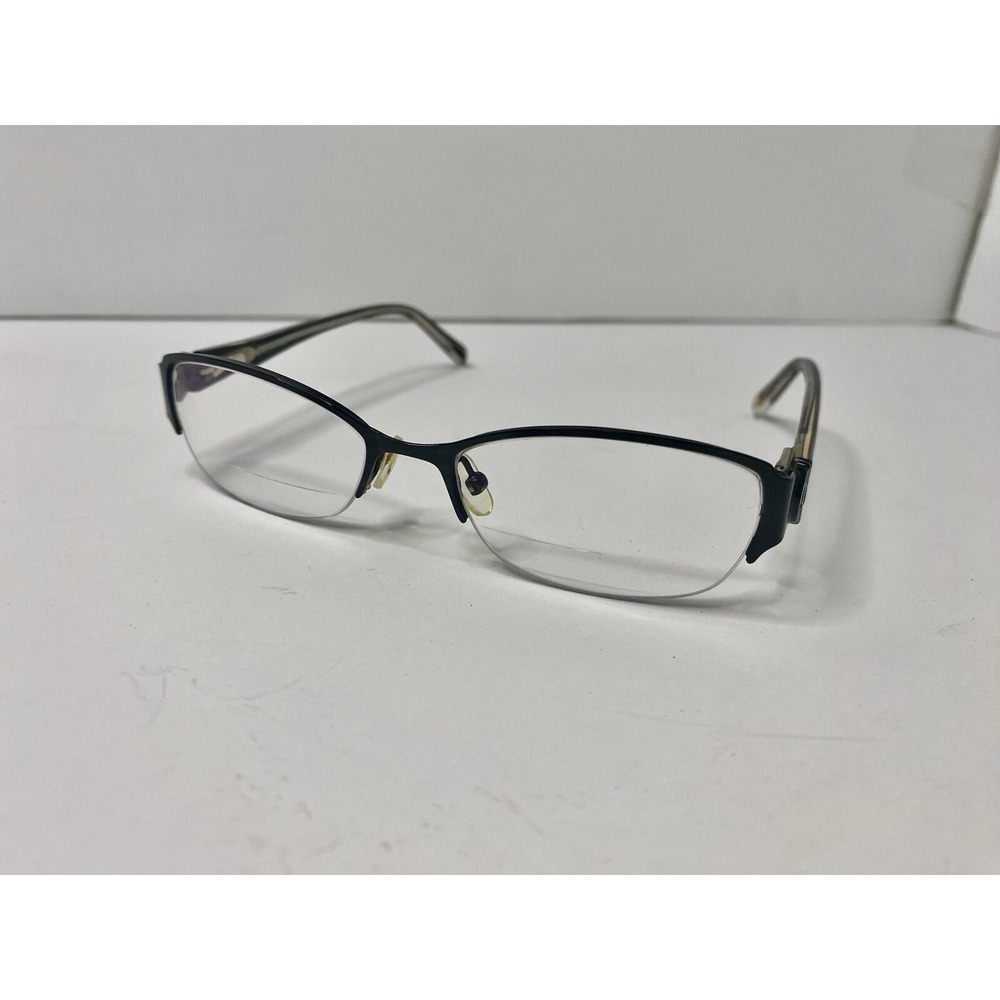 Jones New York Womens Black Rimless Glasses Eyewear Frame Only J128 48-16-130
